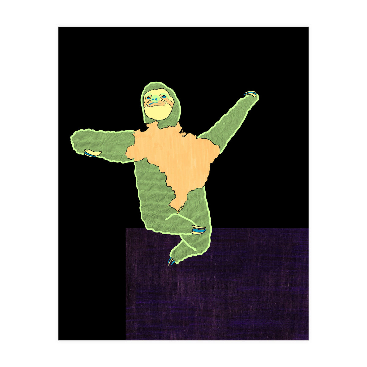 Brazilian Maned Sloth (Print Only)