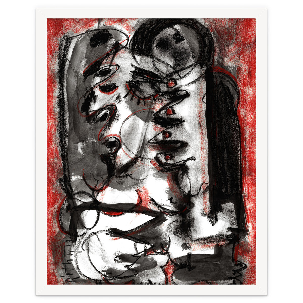 Shame - white background