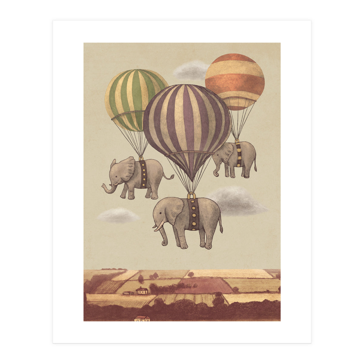 Flight Of The Elephants (Print Only)