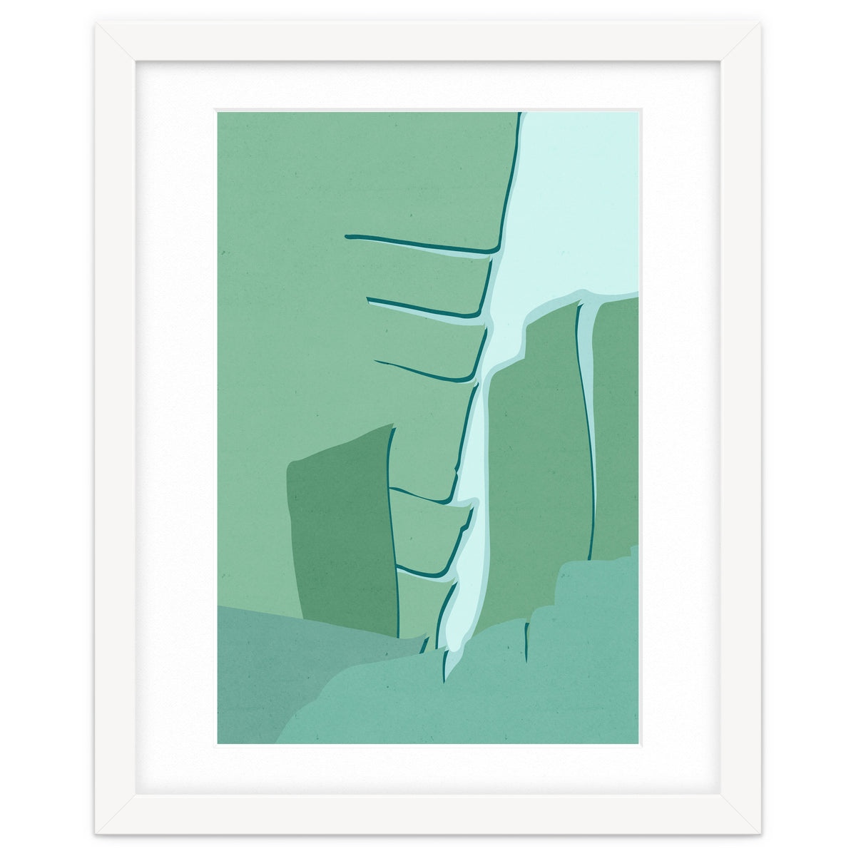 Abstract Banana Leaves One - Greener Eden