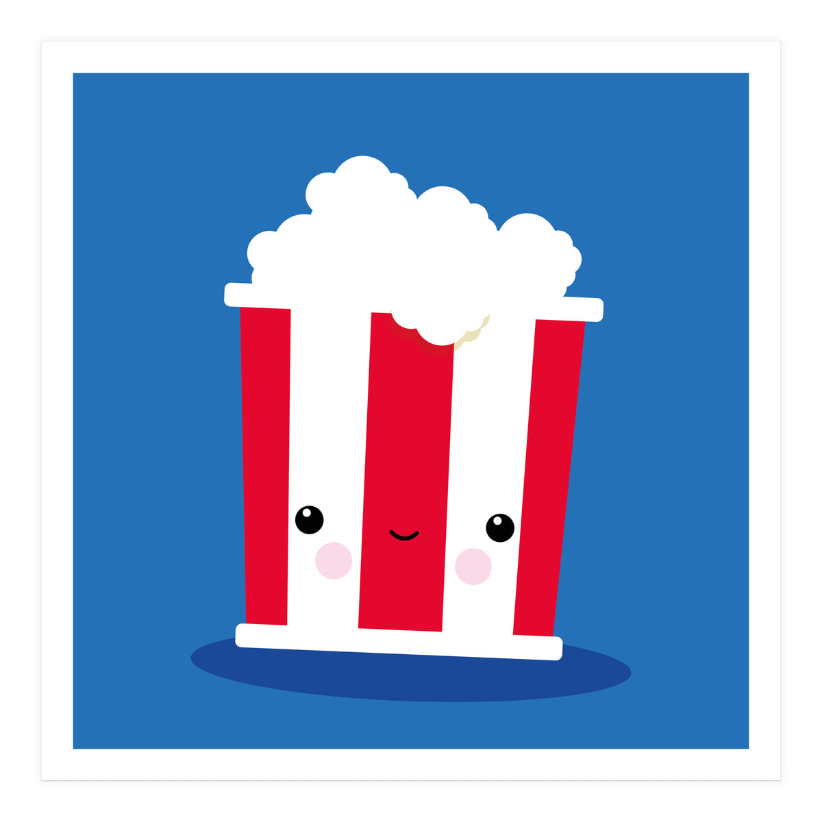 Chill Out Kawaii Popcorn (Print Only)