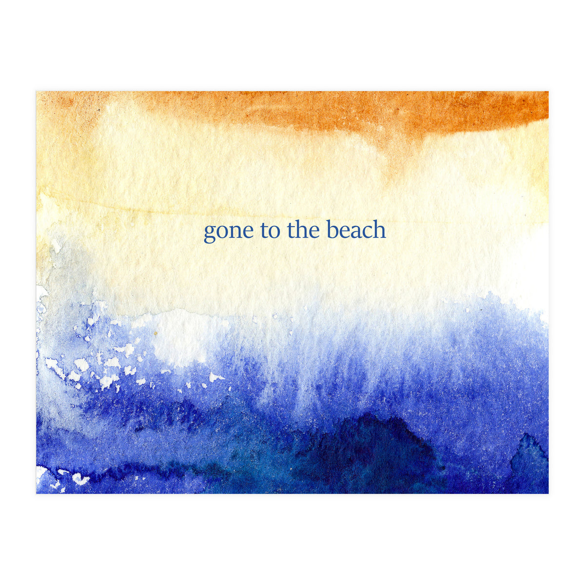Gone to the beach || watercolor (Print Only)