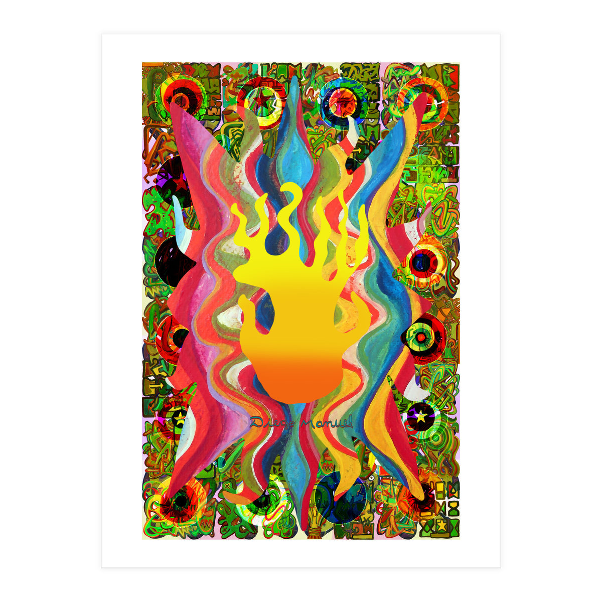 Fuego Y Graffiti 9 (Print Only)