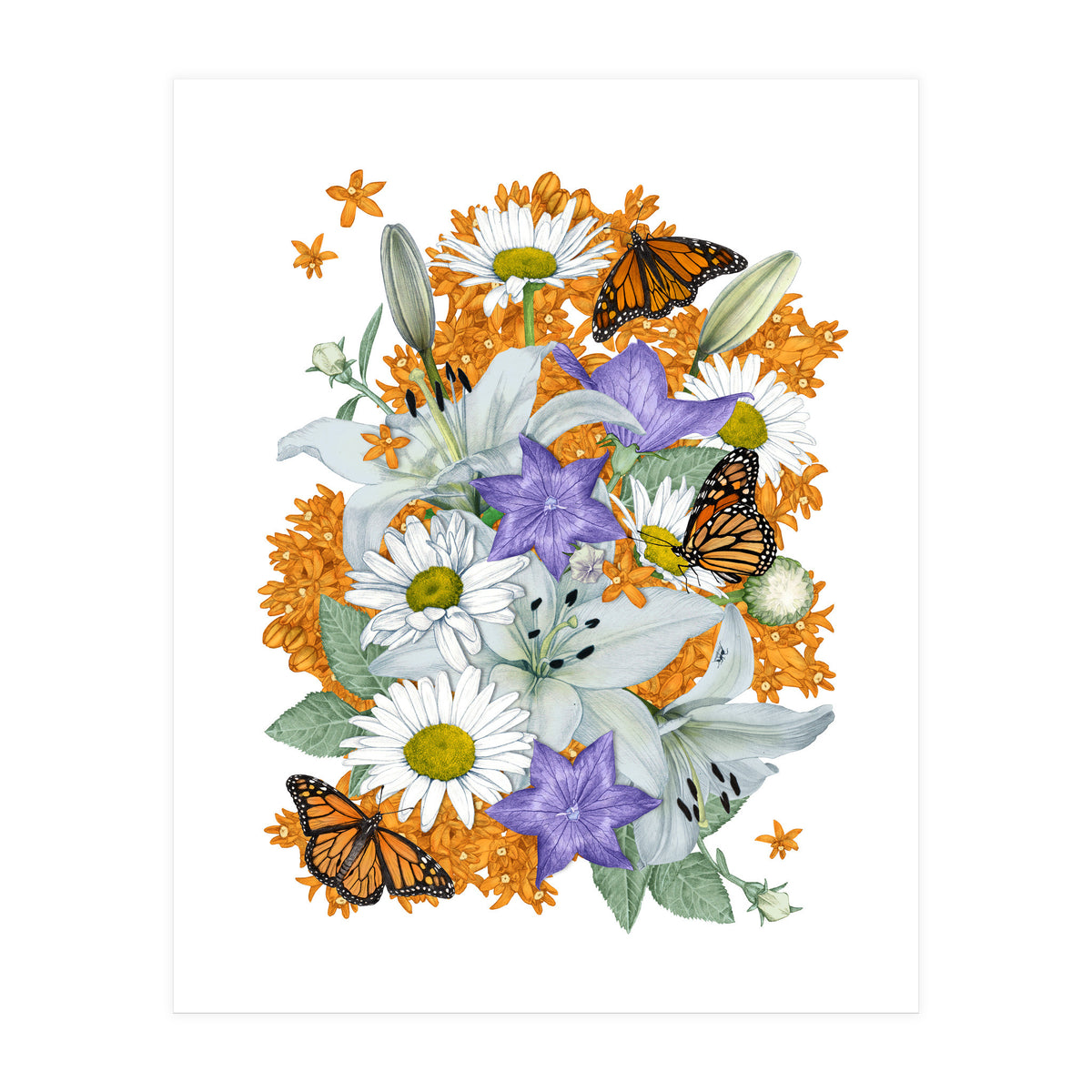Lillies and Monarchs (Print Only)