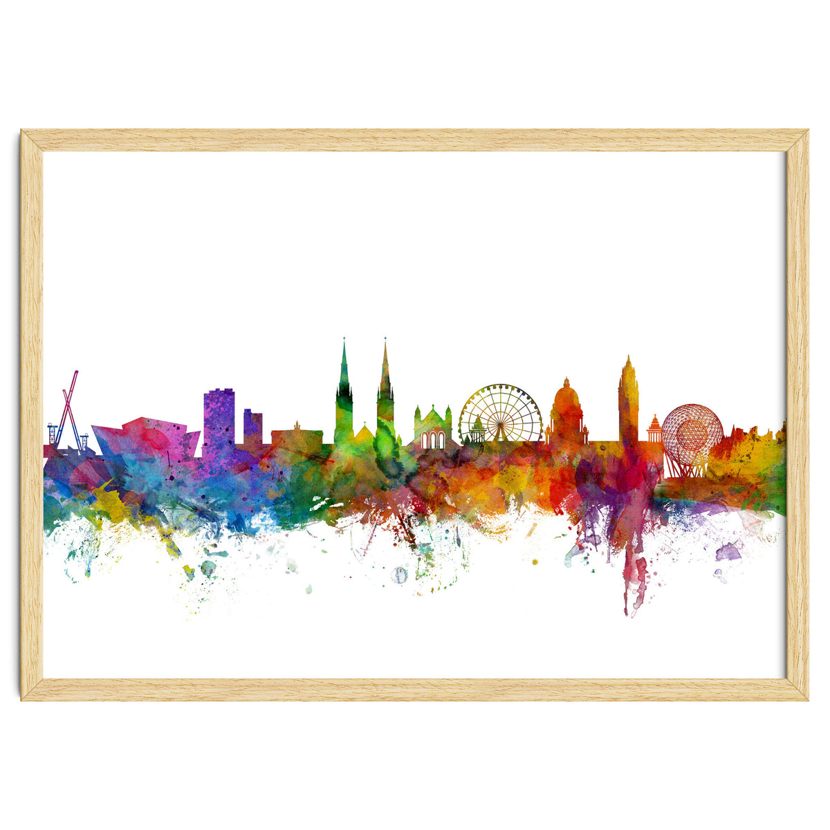 Belfast Northern Ireland Skyline