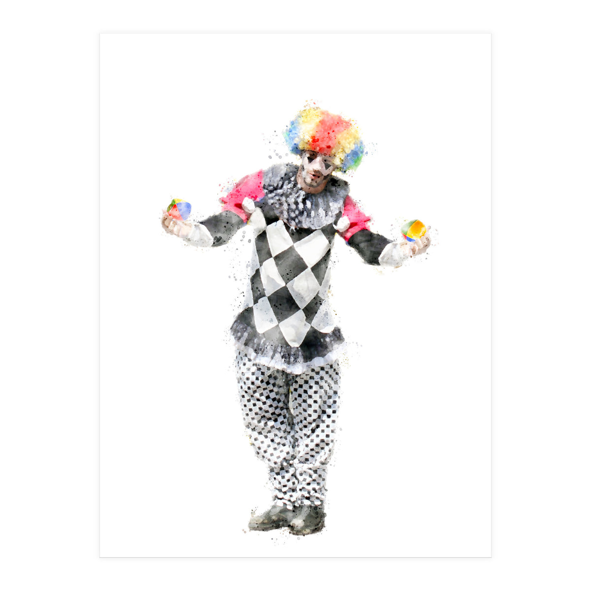 The Juggler Clown (Print Only)