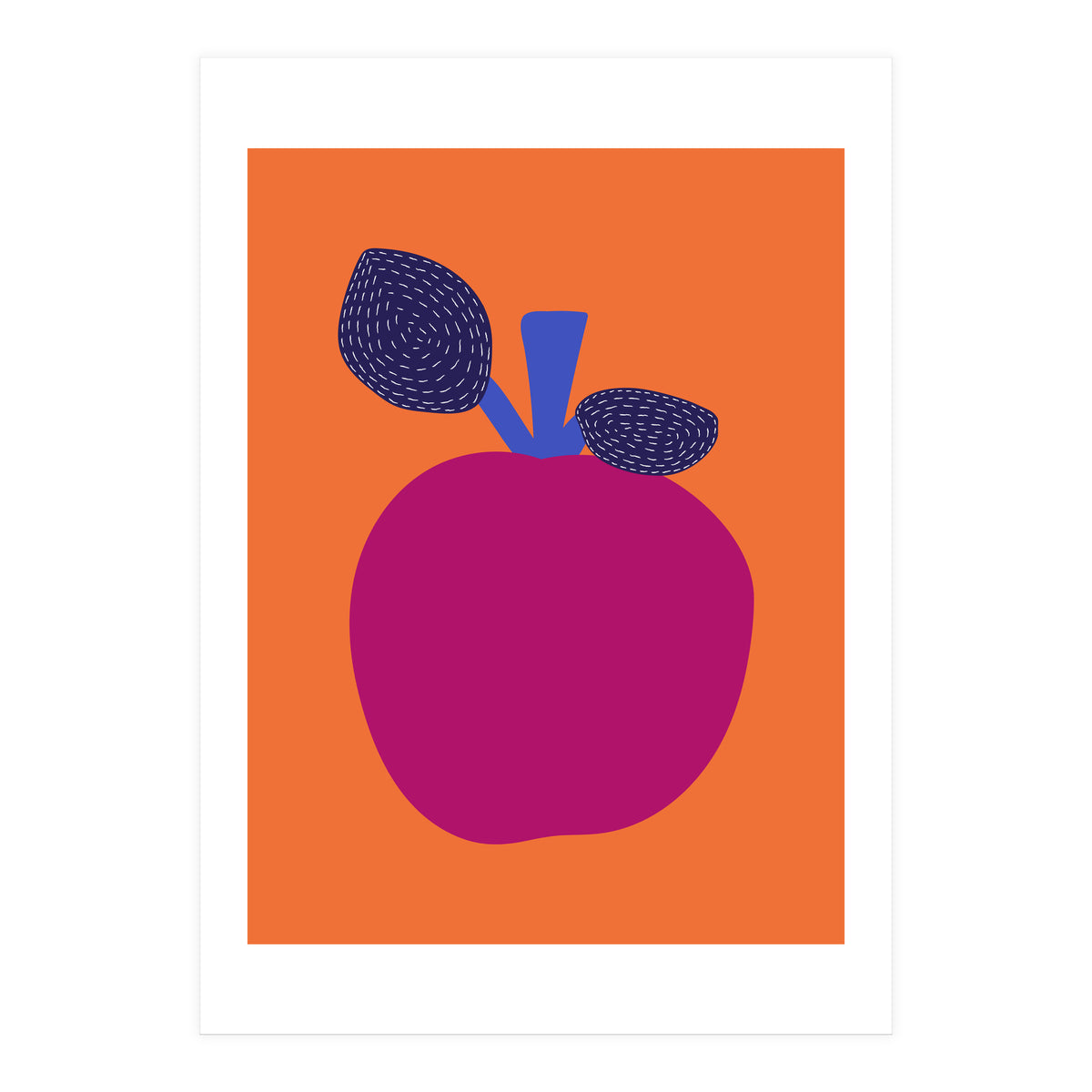 Fuchsia Apple Art (Print Only)