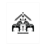Swedish Dala Horse Folk Pattern (Print Only) thumbnail