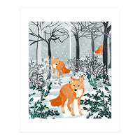 Fox Snow Walk (Print Only)