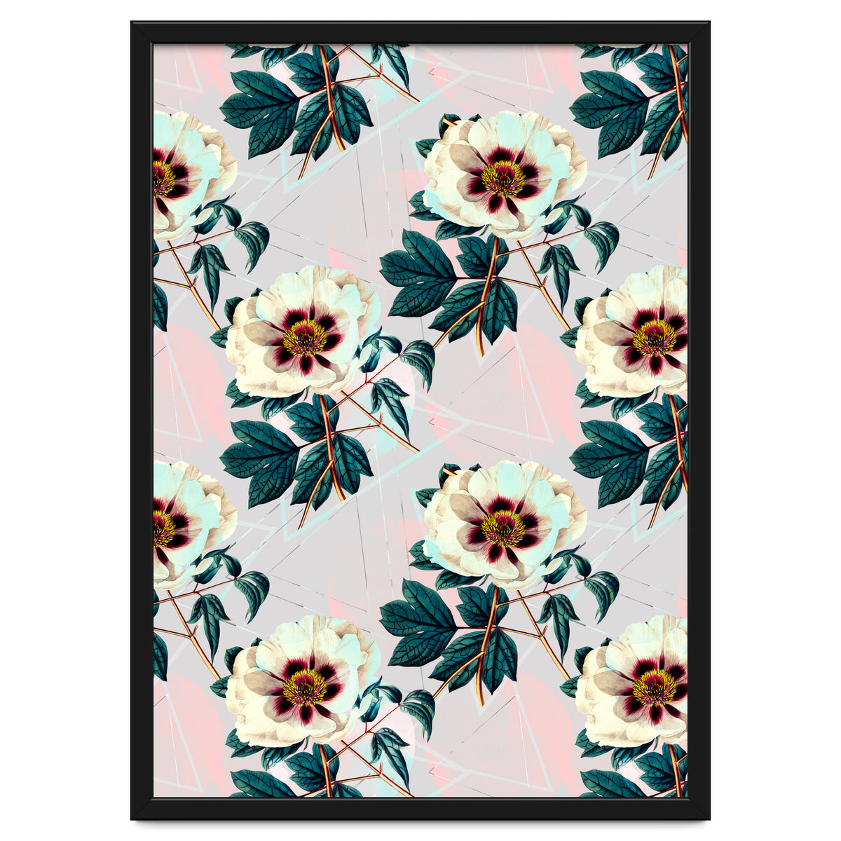 Flowery blooming with geometric