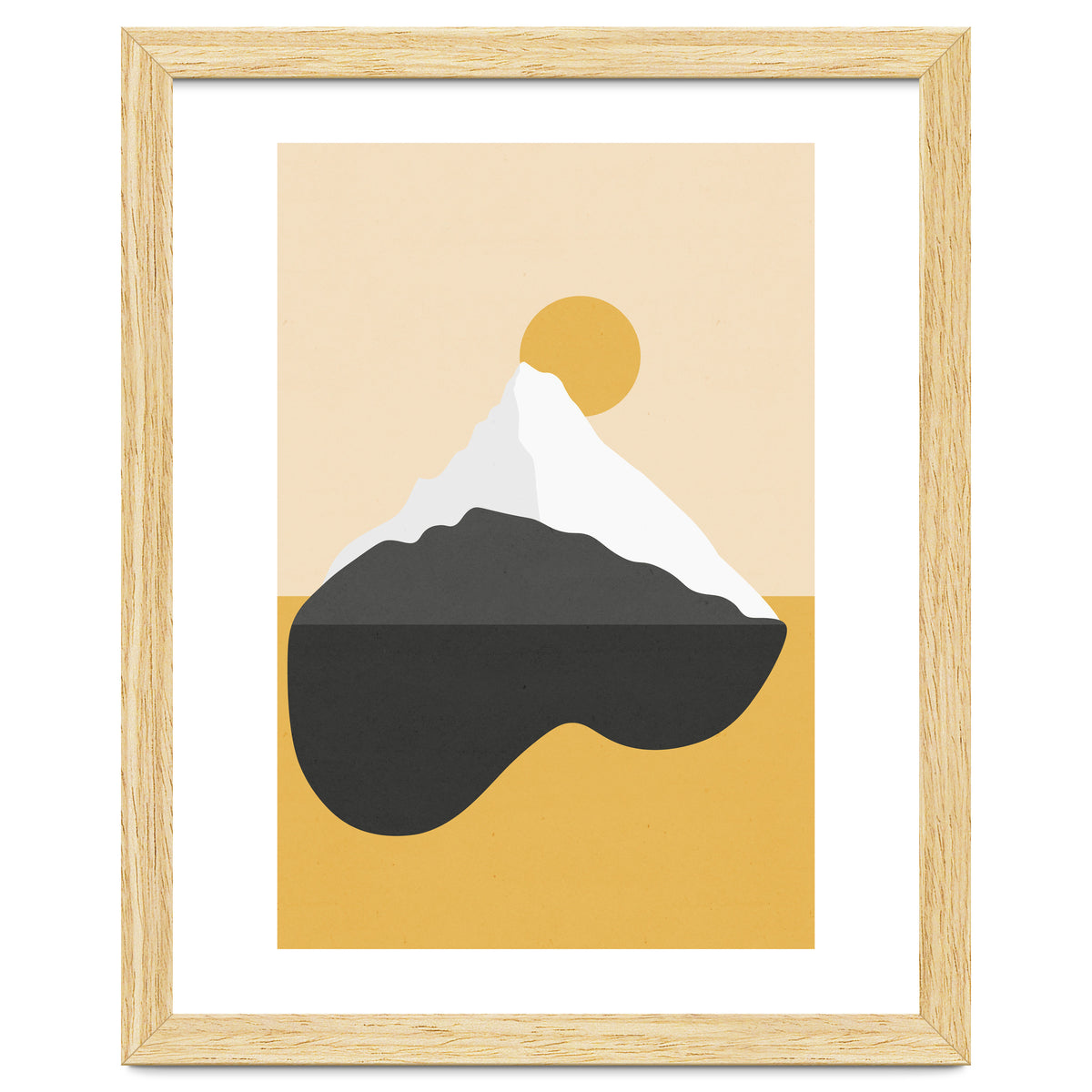 Abstract Mountain - Golden Desert