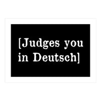 Judges You In Deutsch (Print Only)