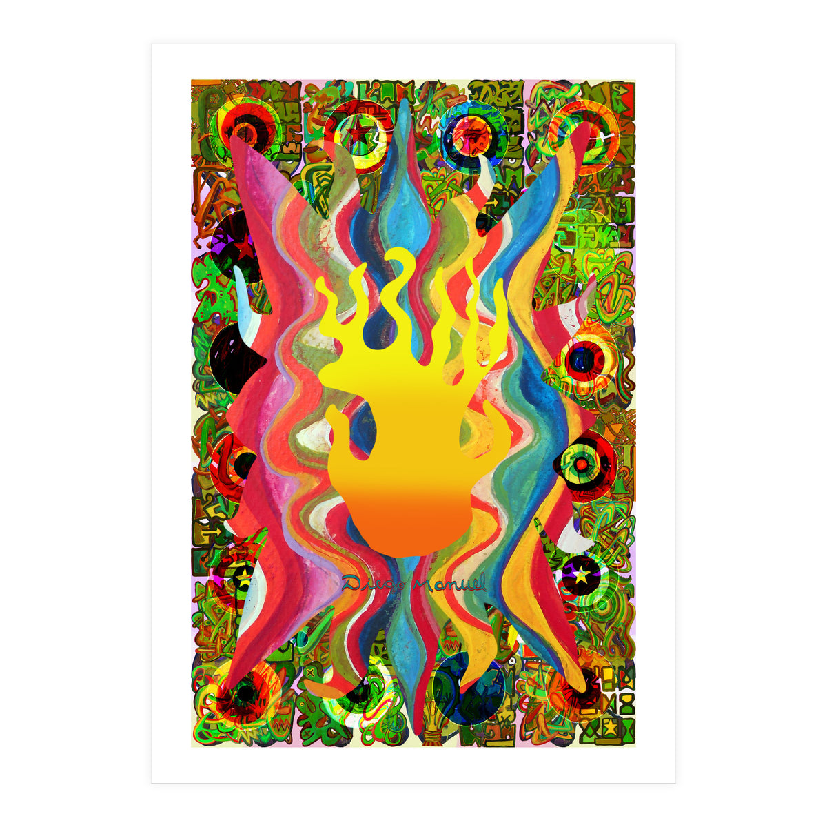 Fuego Y Graffiti 9 (Print Only)