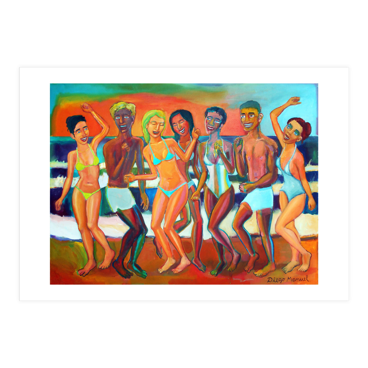 Fiesta En La Playa 7 (Print Only)