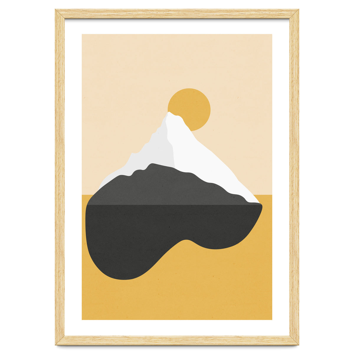 Abstract Mountain - Golden Desert