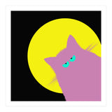 Full Moon Lilac Cat  (Print Only) thumbnail