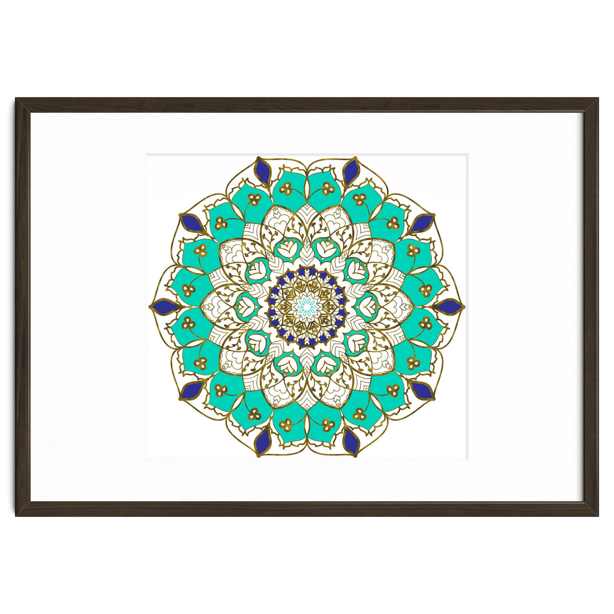 Blue and Gold Mandala