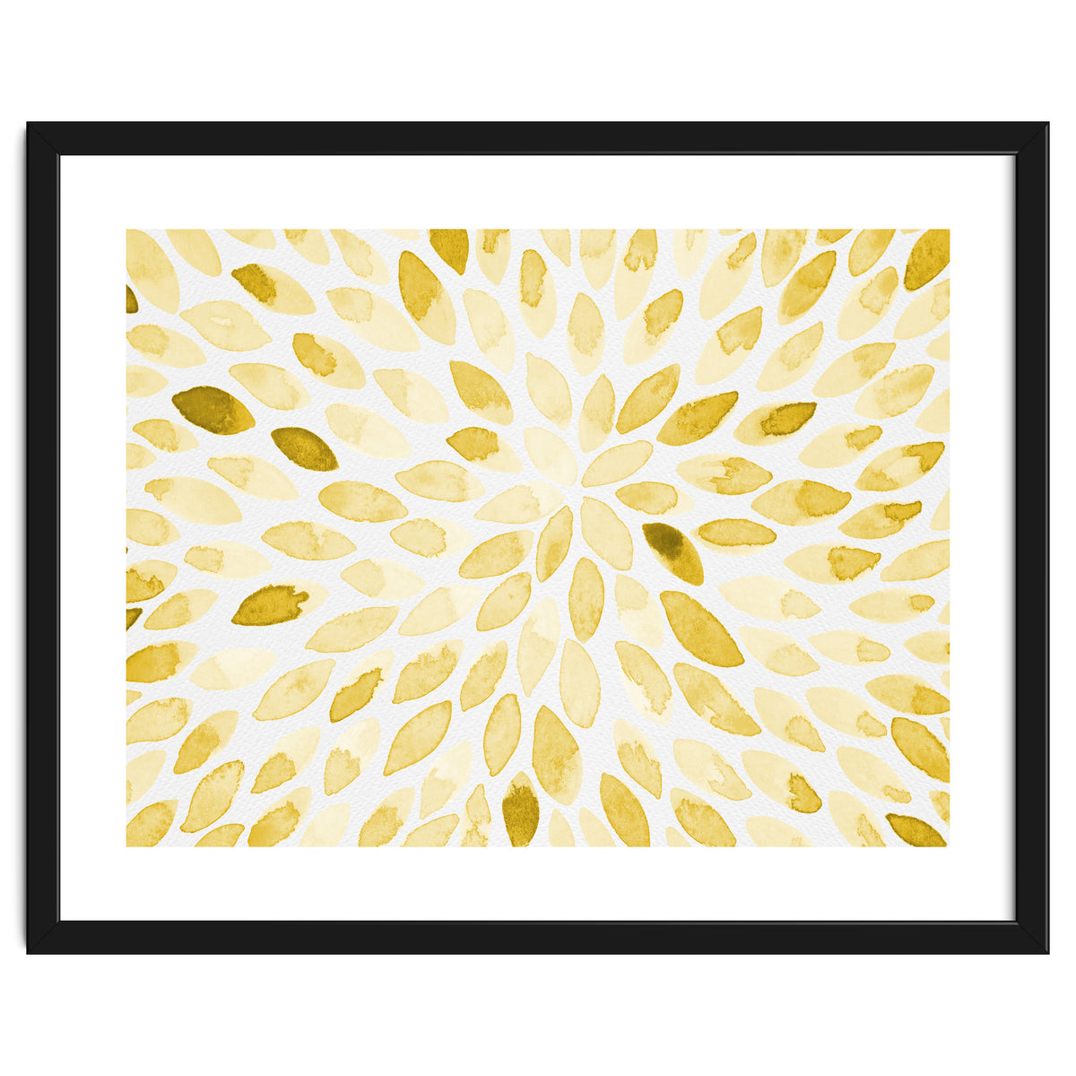 Watercolor Burst Yellow