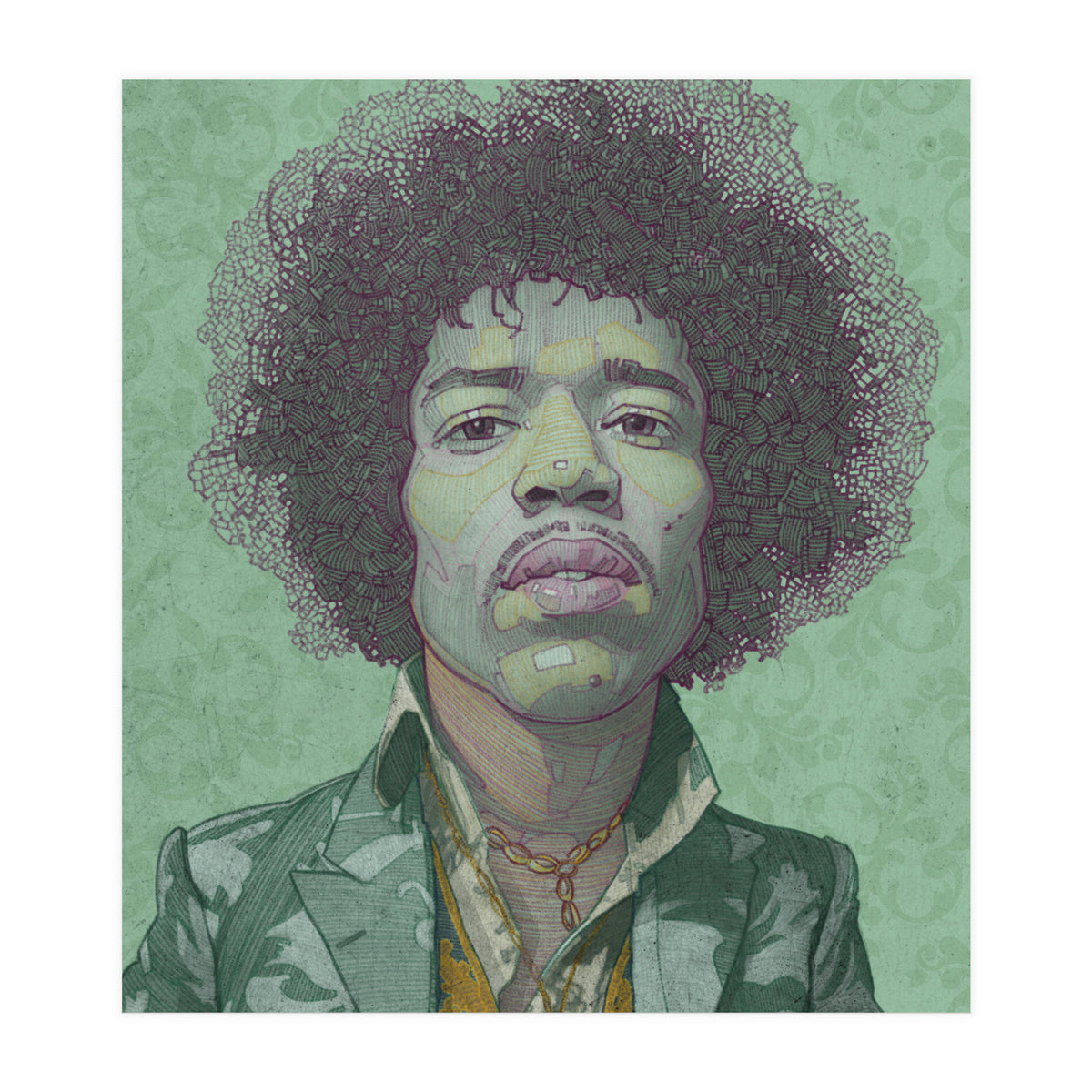 Hendrix Illustration (Print Only)