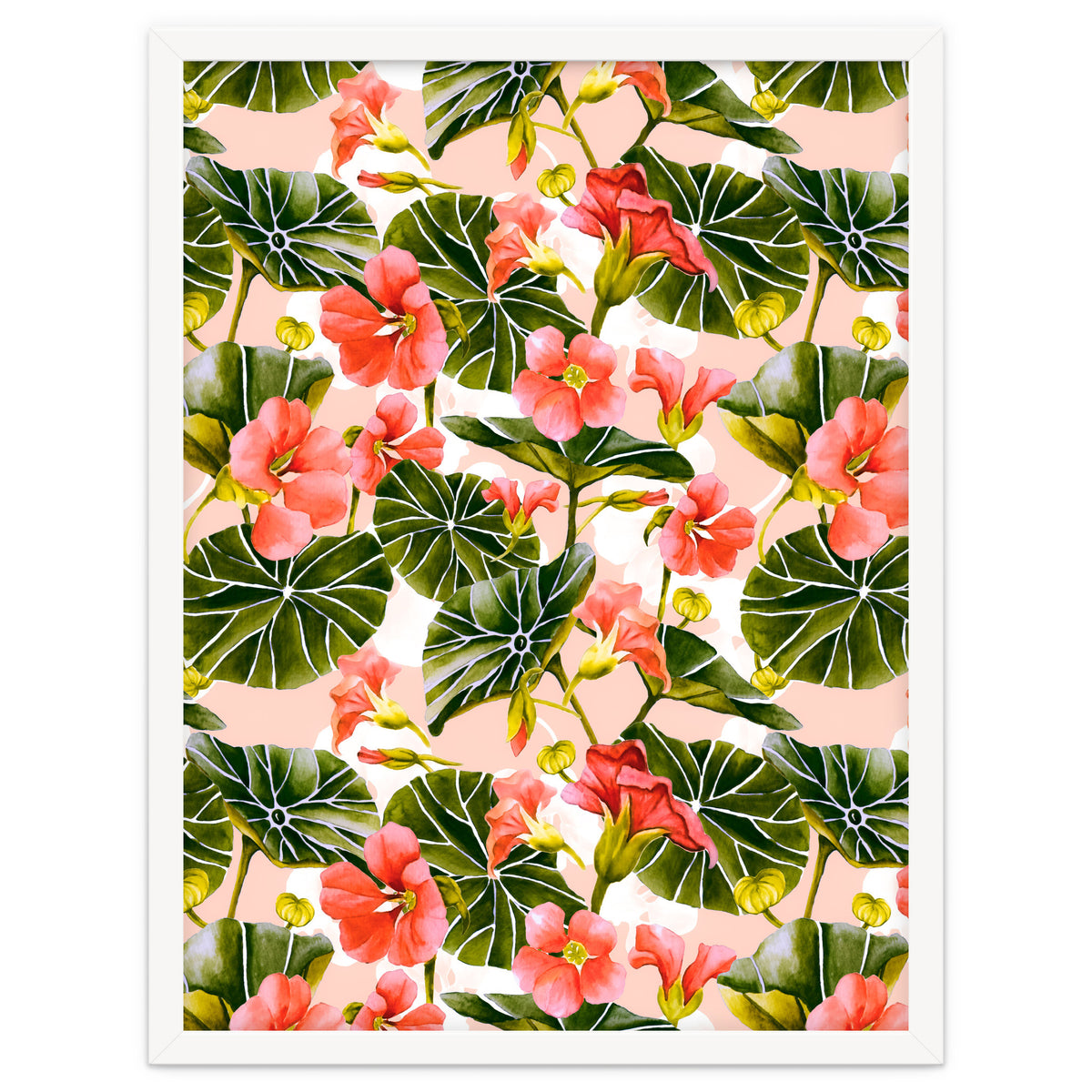 Nasturtiums watercolor 03