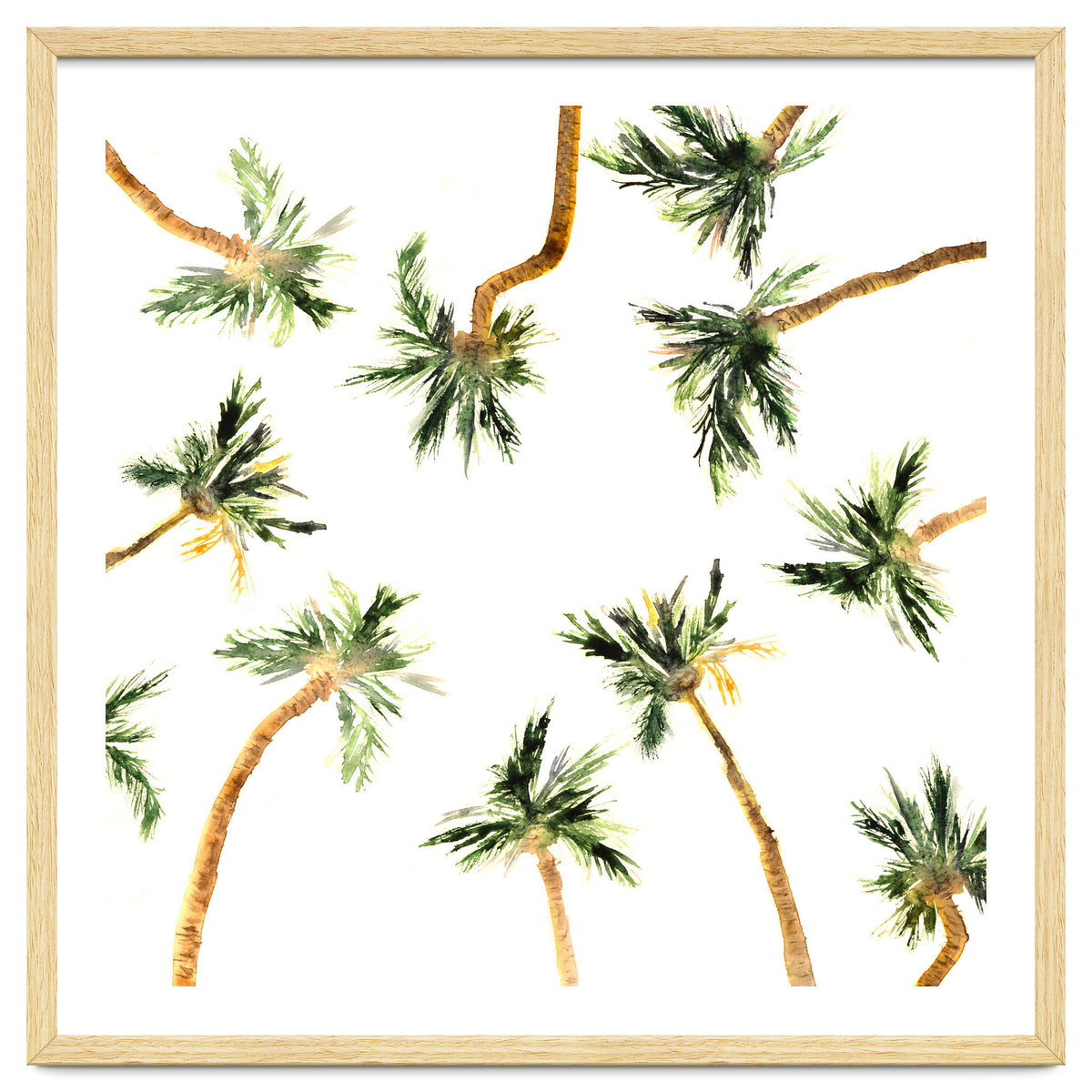 Under the coconut palms || watercolor