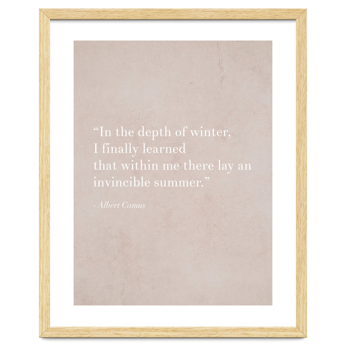 An Invincible Summer By Camus