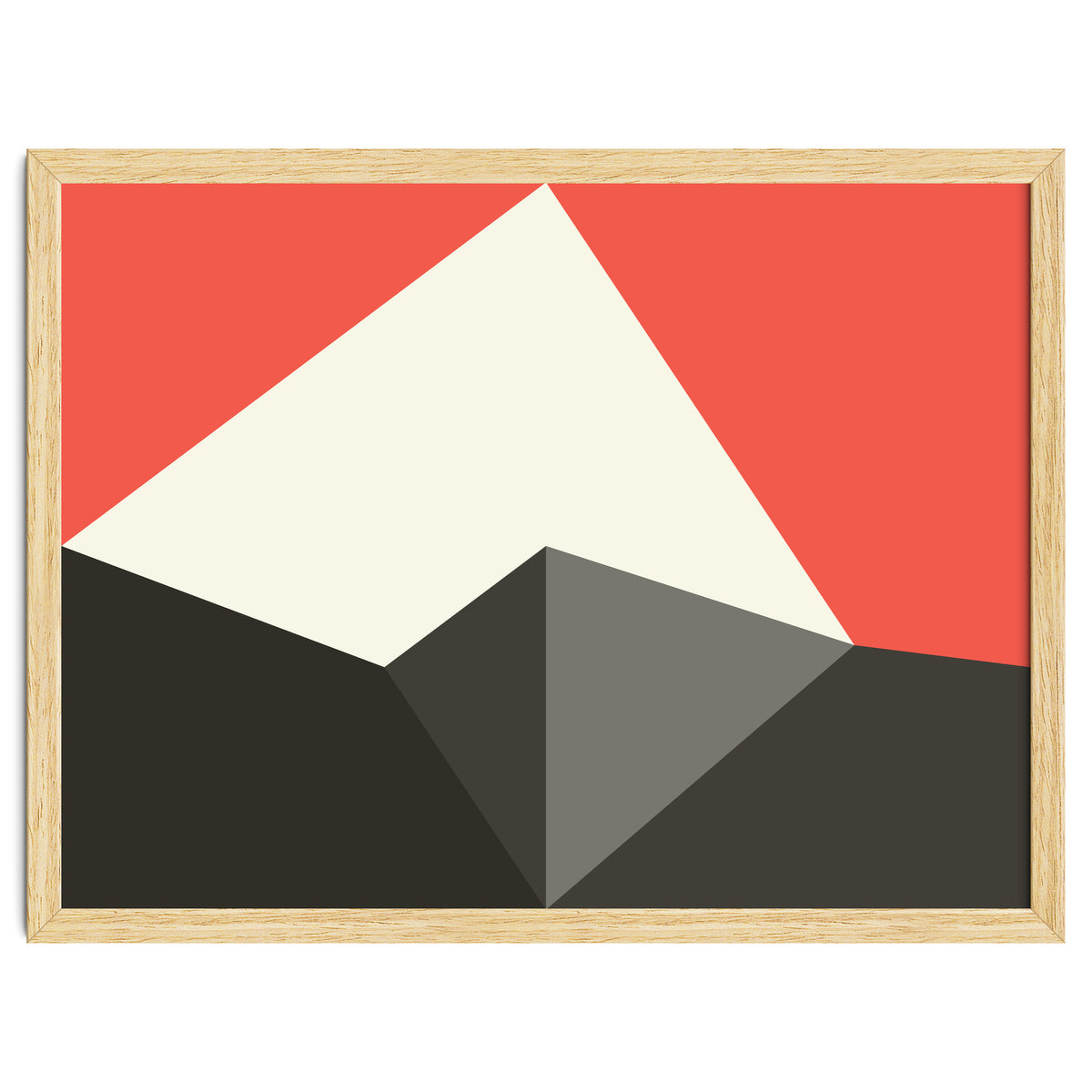 Geometric Shapes No. 77 - pink & grey