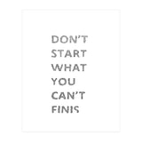 Don't Start (Print Only) thumbnail