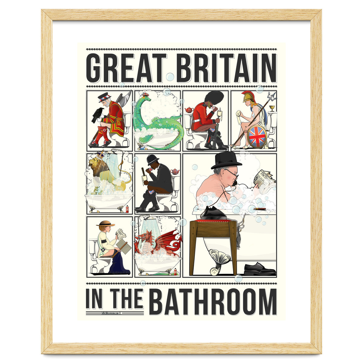 Great Britain in the Bath, Funny Bathroom Humour