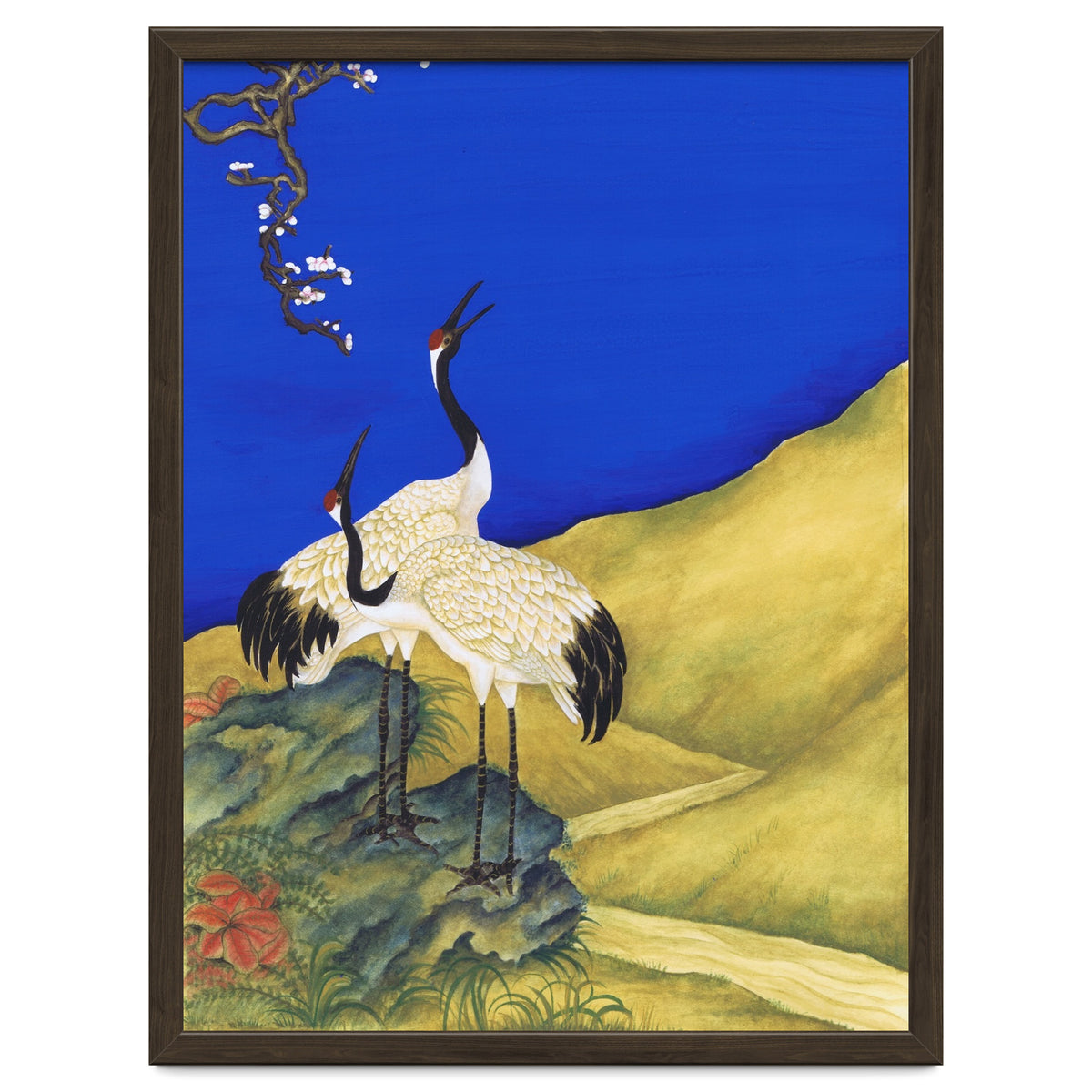 Cranes Under A Cobalt Sky 4