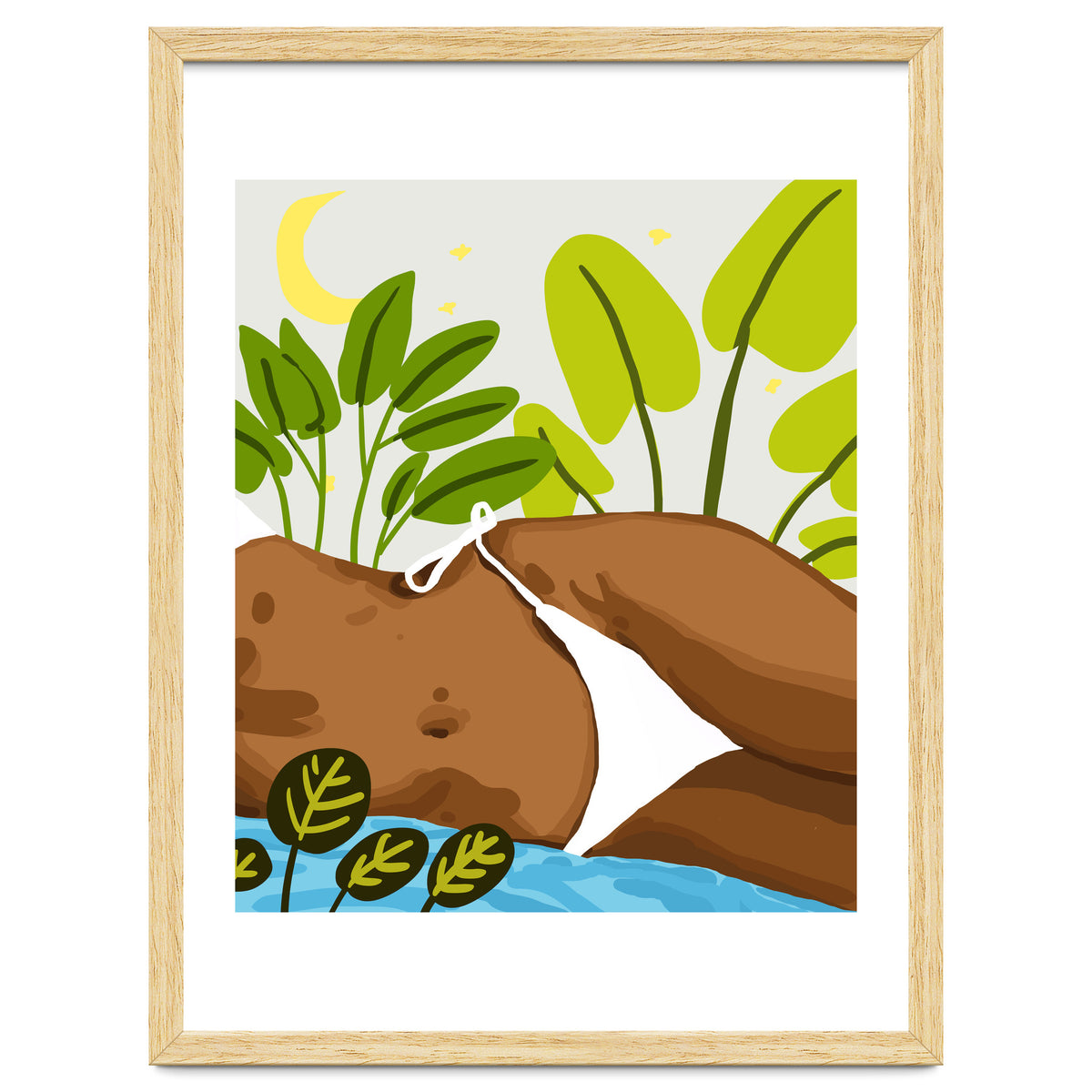 Is it Summer yet Modern Bohemian Black Woman, Bikini