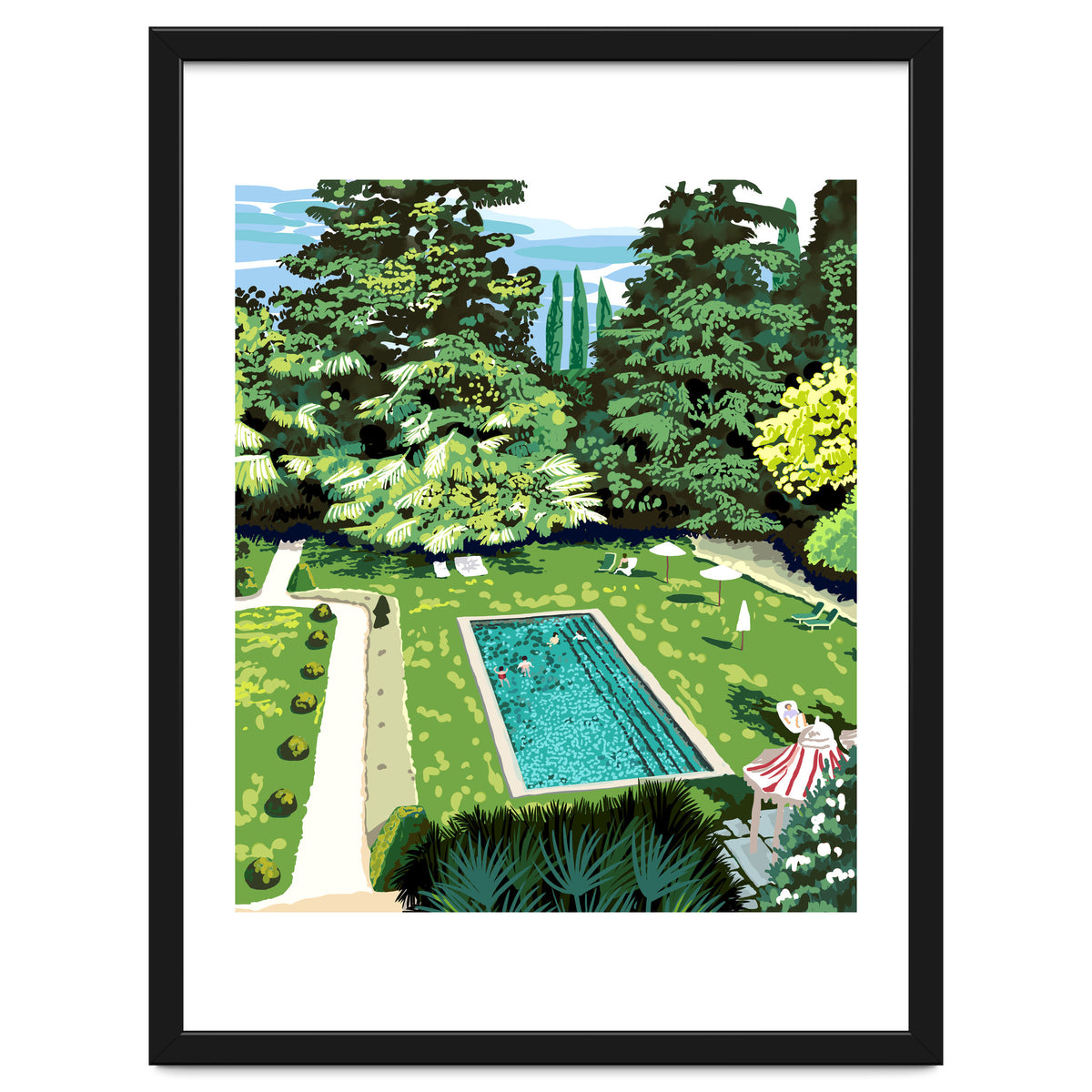 Life's Better Poolside | Vacation Travel Holiday Resort Swim | Architecture Summer Landscape