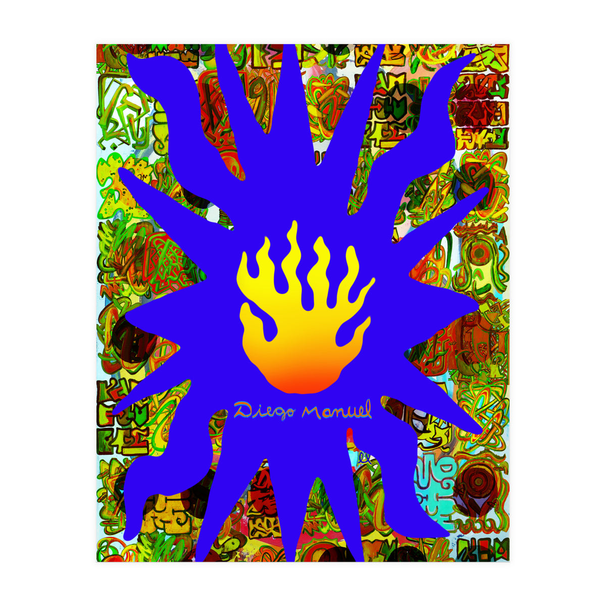 Fuego Y Graffiti 55 (Print Only)