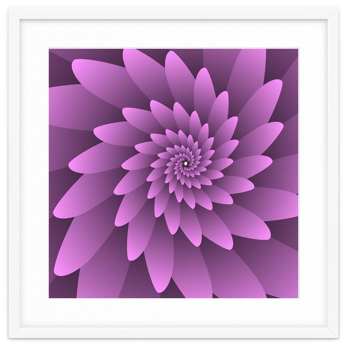 3 D Floral Modern Pink Art