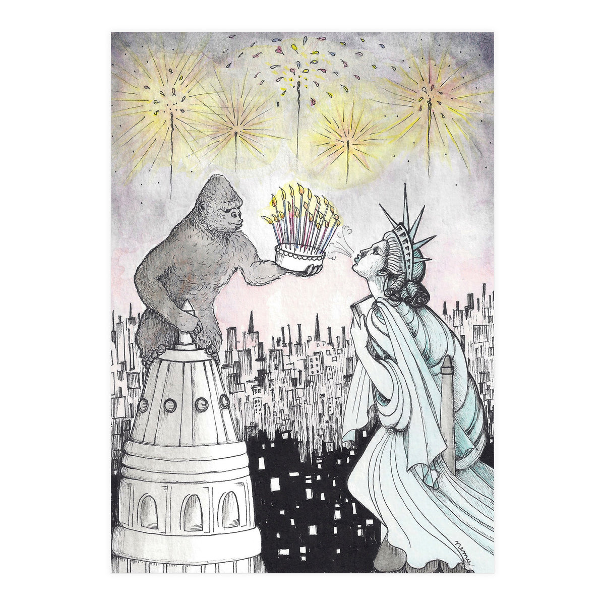 Happy 4th Of July (Print Only)