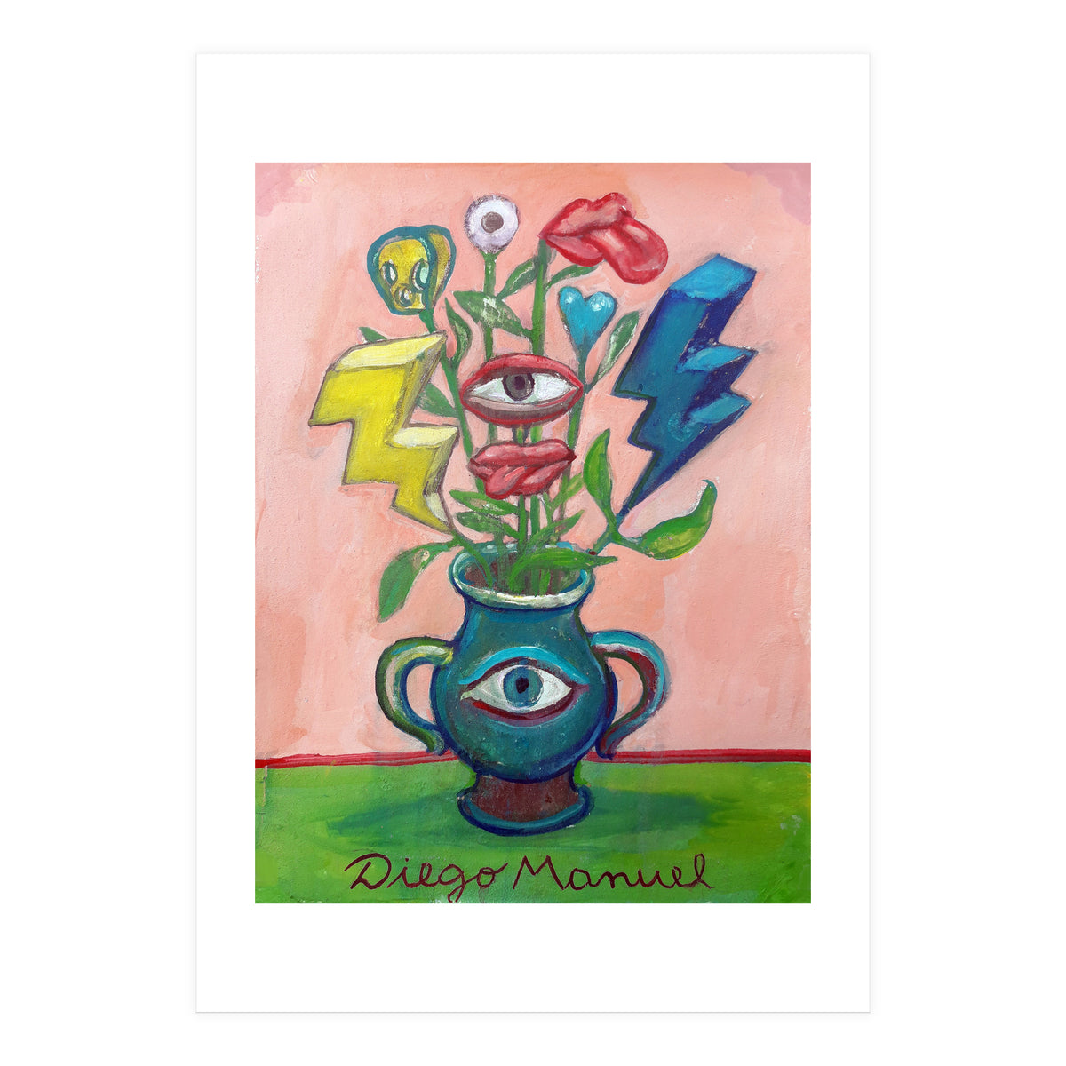 Florero Con 2 Rayos (Print Only)