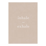 Inhale Exhale Beige Yoga (Print Only) thumbnail