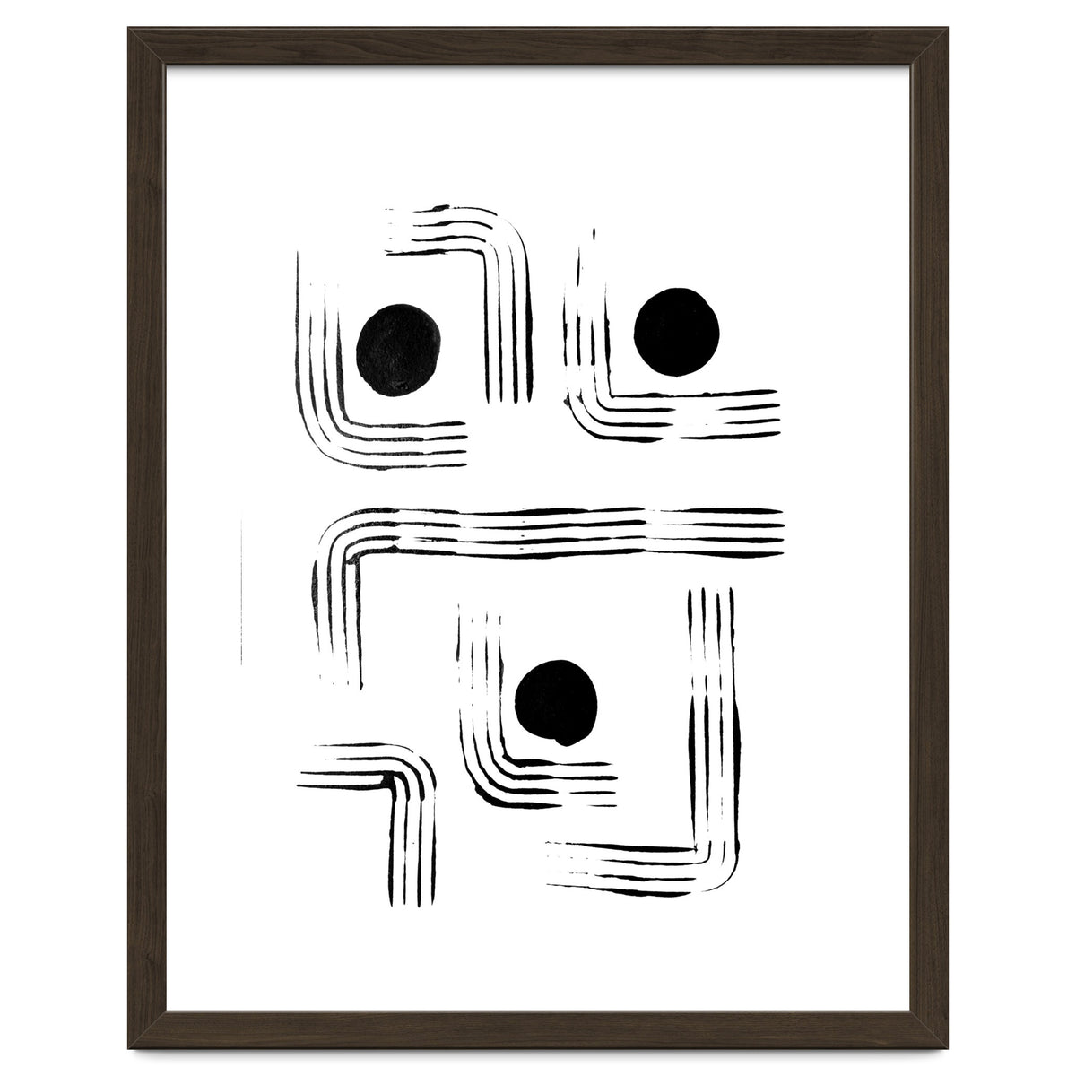 Mid-century Modern Monochrome Print #2