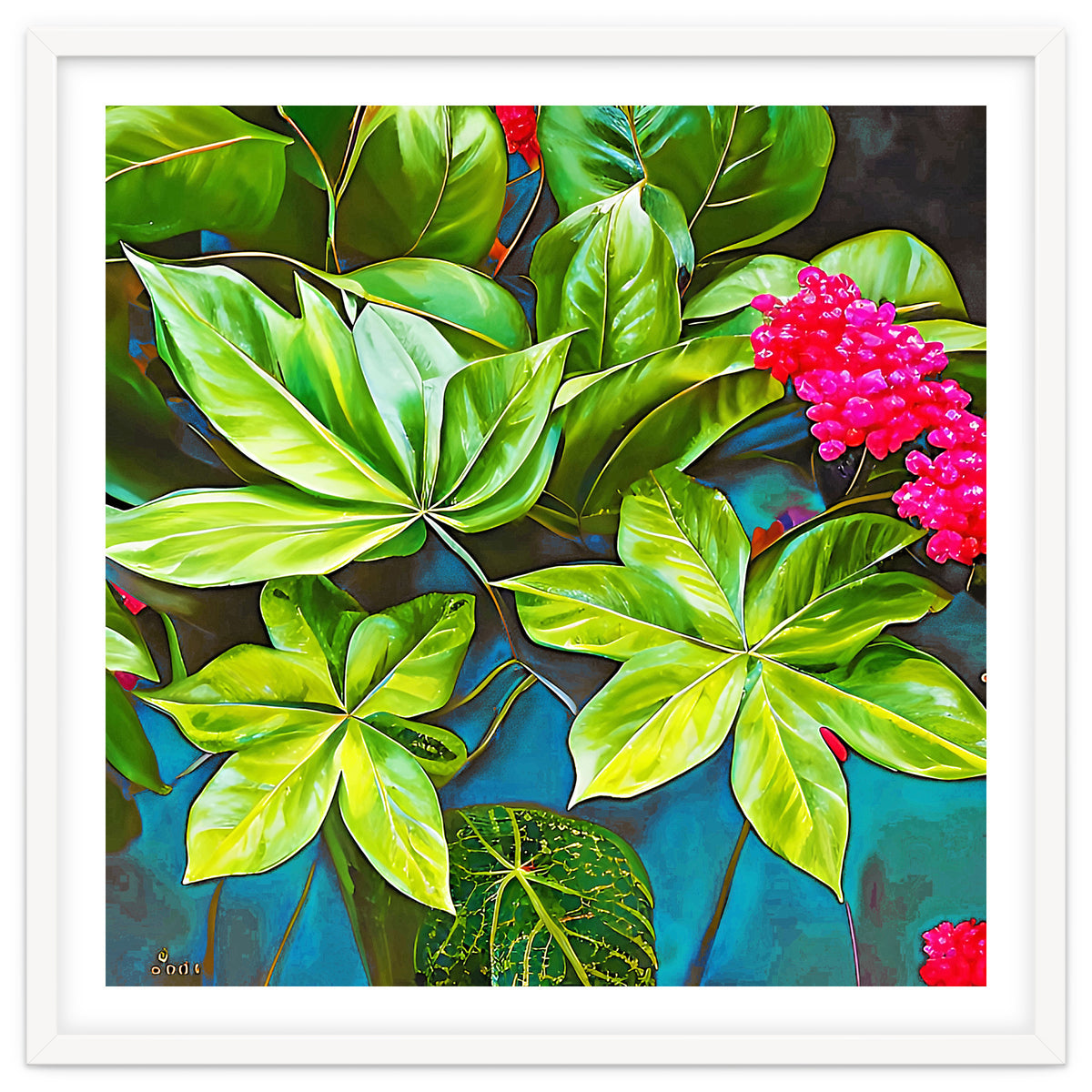 Bloom Like Never Before, Botanical Nature Jungle Plants, Bohemian Floral Blossom Forest Painting