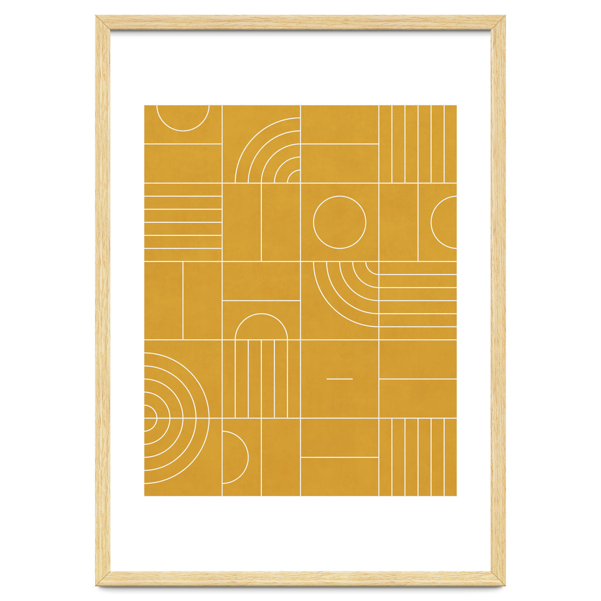My Favorite Geometric Patterns No.22 - Mustard Yellow