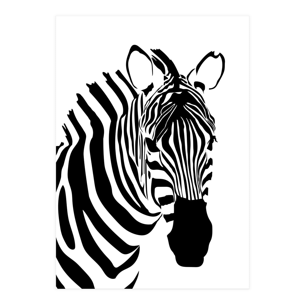 Zebra Stripe - Monochrome (Print Only)
