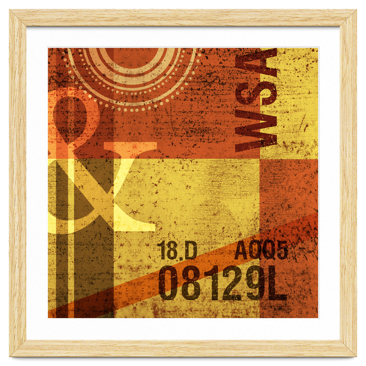 Abstract Industrial Yellow