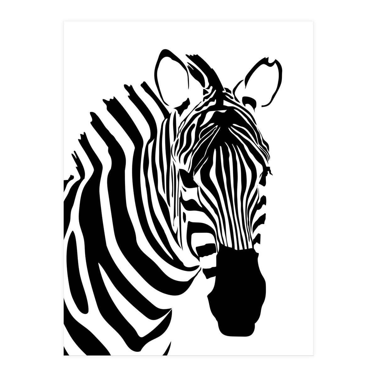 Zebra Stripe - Monochrome (Print Only)