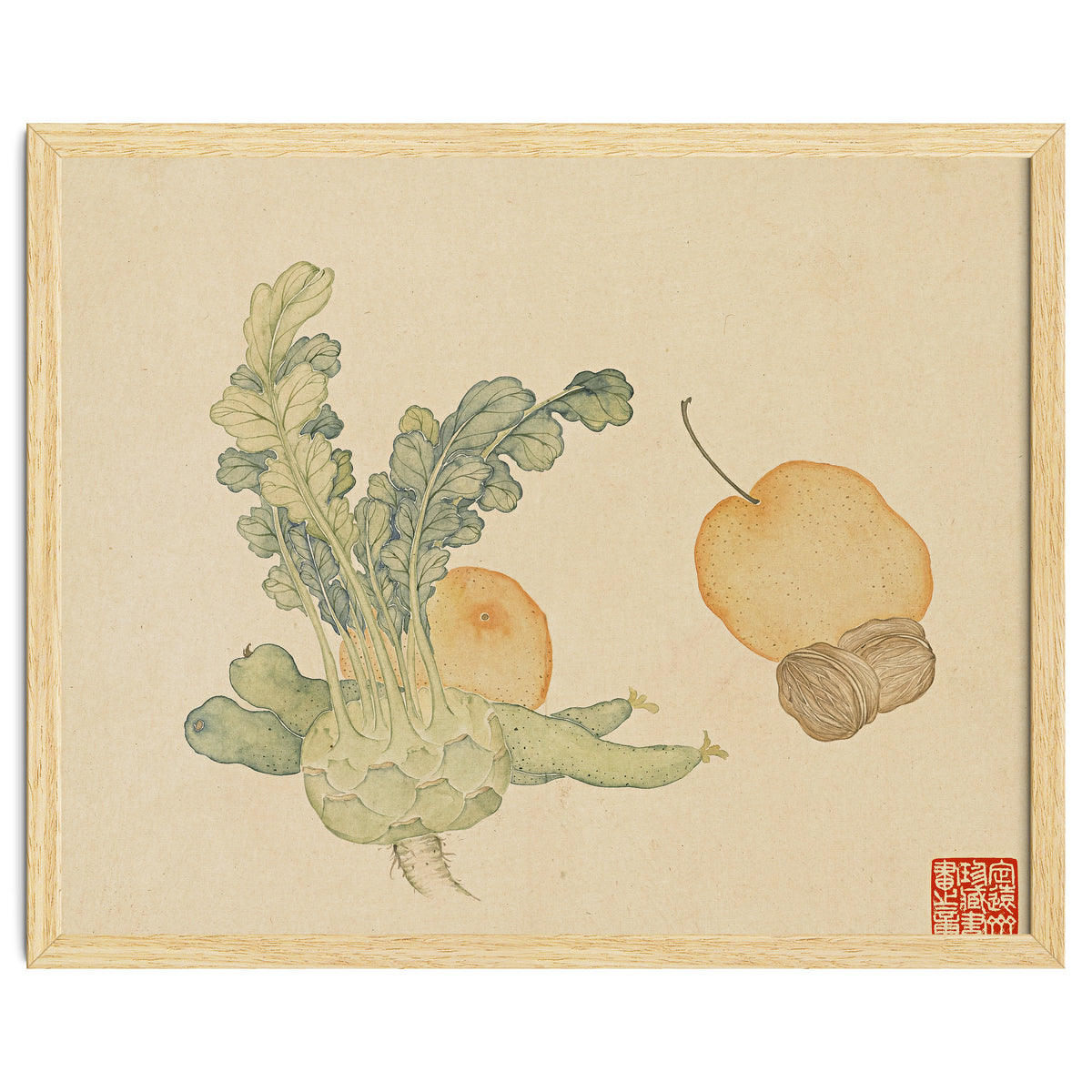 Wang Chengpi ~flowers And Vegetables, Vegetables, Fruits, Epiphyllum, Pears, Peppers