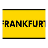 Let`s go to Frankfurt, Germany! Yellow road sign (Print Only) thumbnail