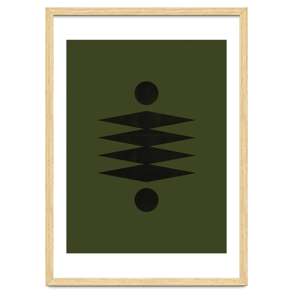 Mid-Century Modern No.19 - Woodblock Print