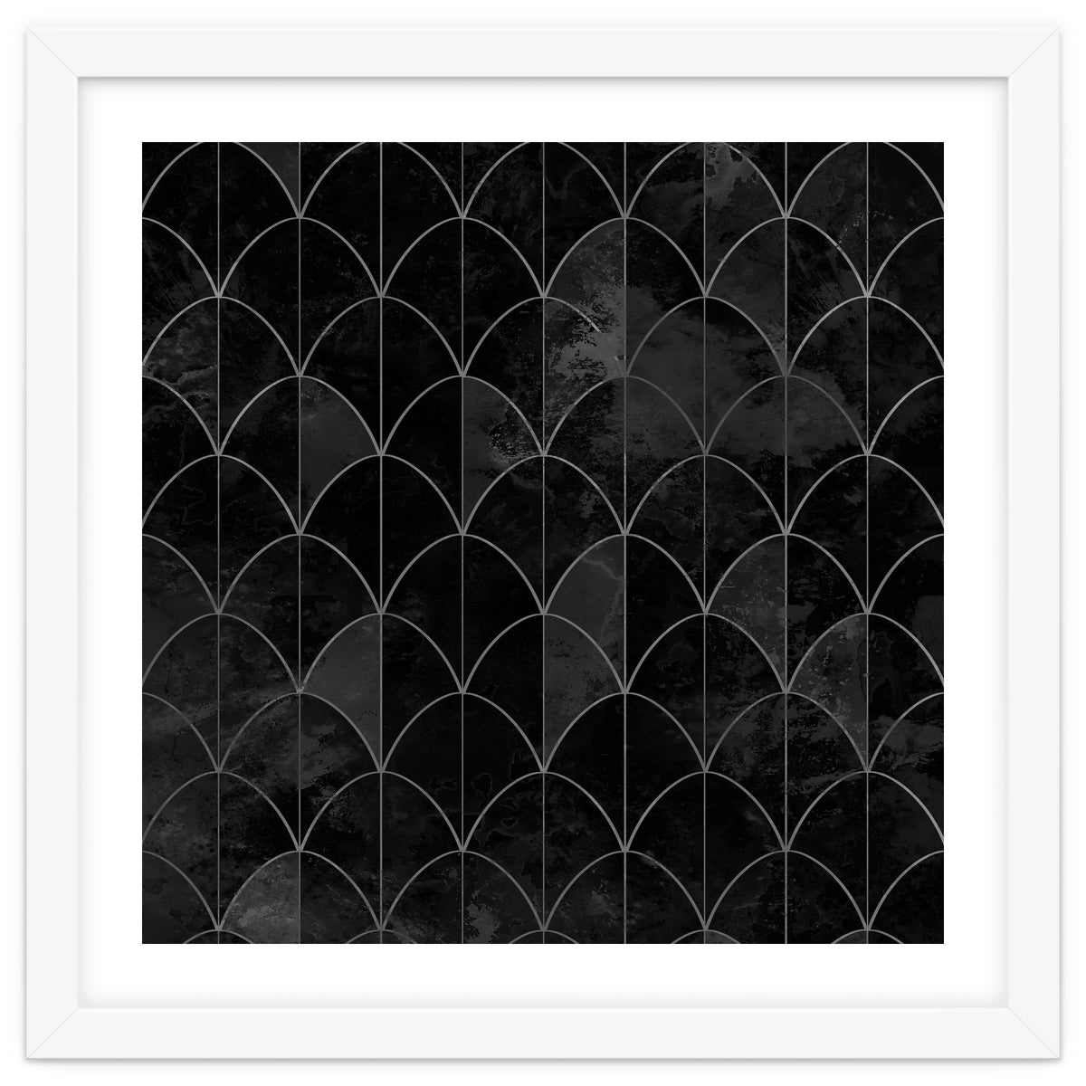 Mermaid scales. Black and white