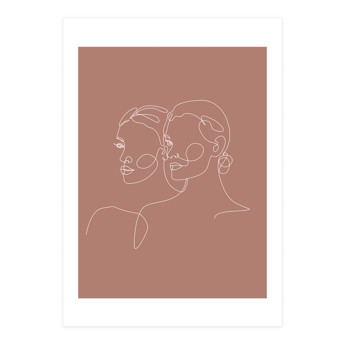 Double woman line-b (Print Only)
