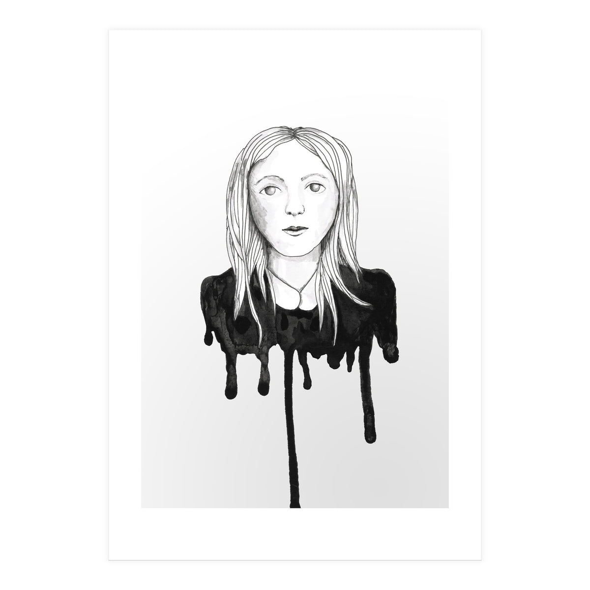 Blond dripping girl (Print Only)
