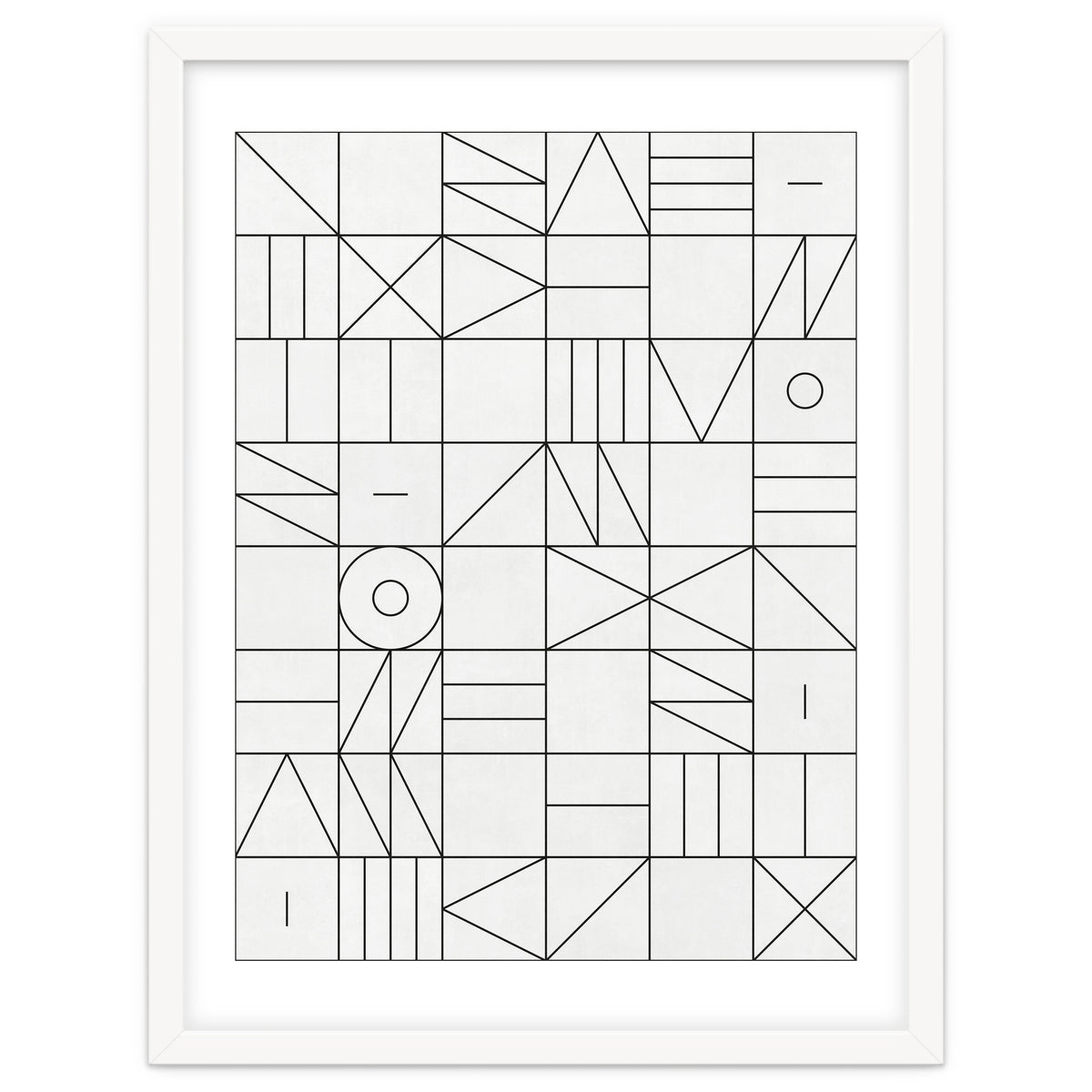 My Favorite Geometric Patterns No.1 - White
